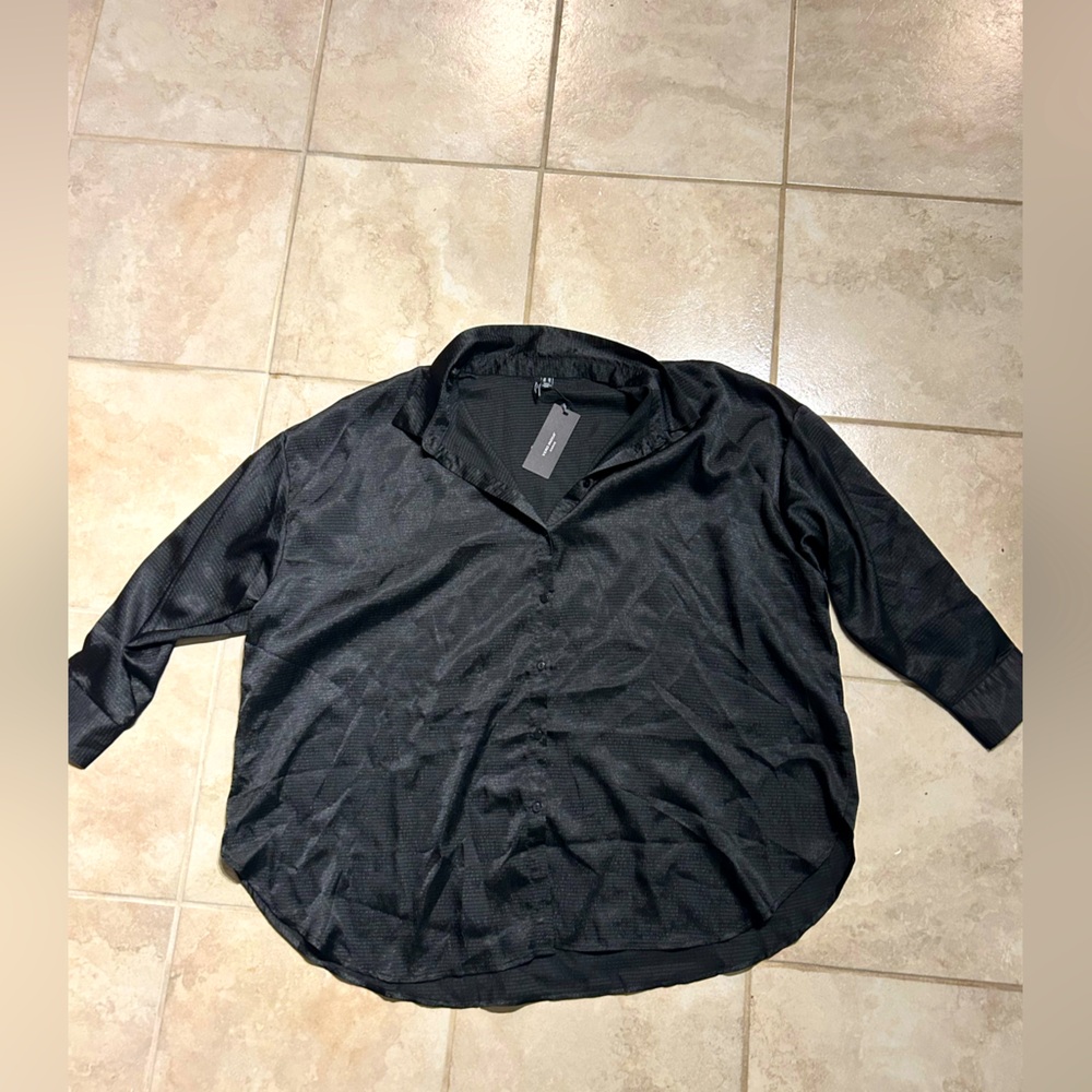 Black Vera Moda Button Up Shirt